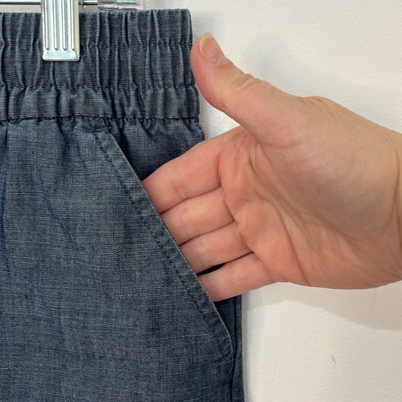 Magellan Outdoors Women's Campfire Chambray Shorty Shorts Denim Blue Size Medium - Picture 6 of 14